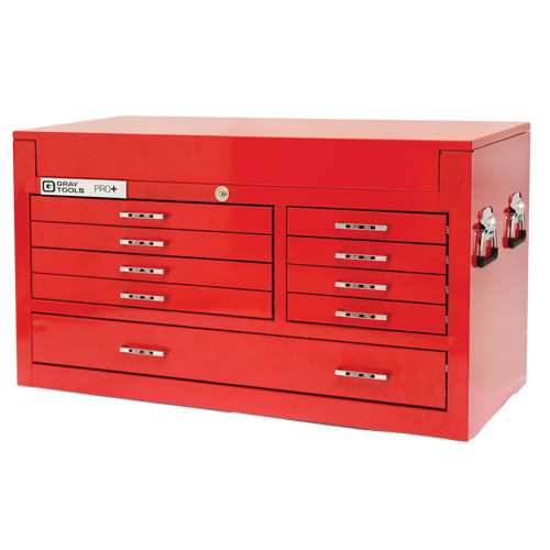 Coffre sup&eacute;rieur de s&eacute;rie PRO+, 42" la, 9 tiroirs, Rouge O-Max