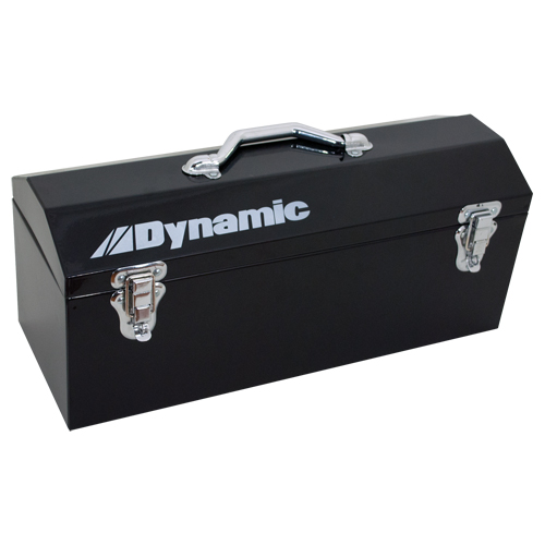 Hip Roof Tool Box, 7" D x 19" W x 7-1/2" H, Black O-Max