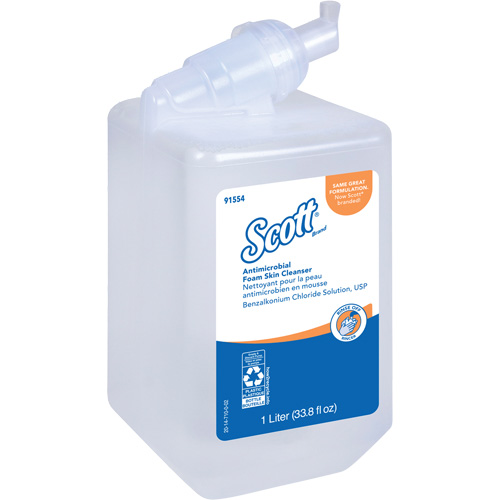 Scott&reg; Control Antimicrobial Skin Cleanser, Foam, 1 L, Unscented O-Max