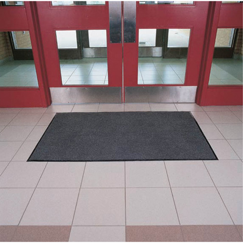 Poly-Tuft Matting, Wiper, 3' x 60' x 5/16", Charcoal O-Max