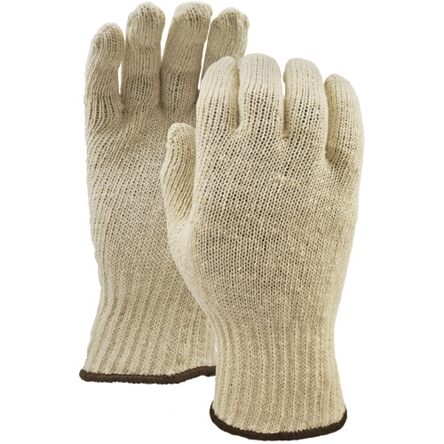 White Knight Gloves, Poly/Cotton, Large O-Max