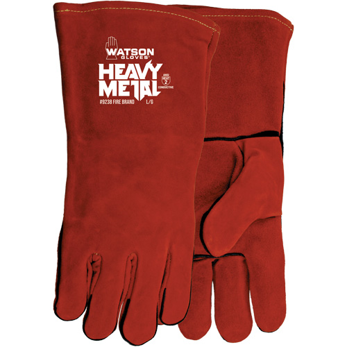 Gants de soudage Fire Brand, Cuir de vache refendu, Taille Taille unique O-Max