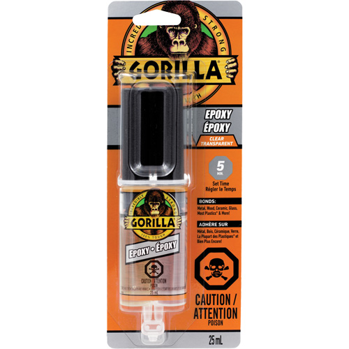 Epoxy, Two-Part, Dual Cartridge, 0.85 oz., Clear O-Max