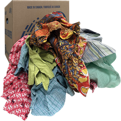 Chiffons d'essuyage, M&eacute;lange de couleurs, 10 lb O-Max