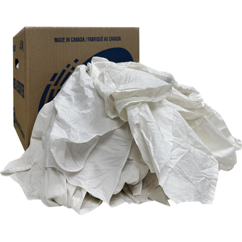 Wiper Rags Box, White, 10 lbs. O-Max