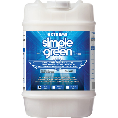 Produit nettoyant de pr&eacute;cision et pour a&eacute;ronefs Extreme Simple Green, 5 gal., Cruche O-Max