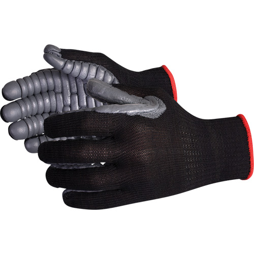 Gants antivibrations &agrave; doigts complets Vibrastop, Taille Grand, Paume Synth&eacute;tique O-Max