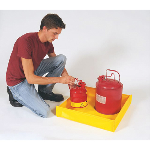 Flexible Ultra-Utility Tray&reg;, 12" L x 12" W x 4.8" H, 1.5 US Gal. Spill Capacity O-Max