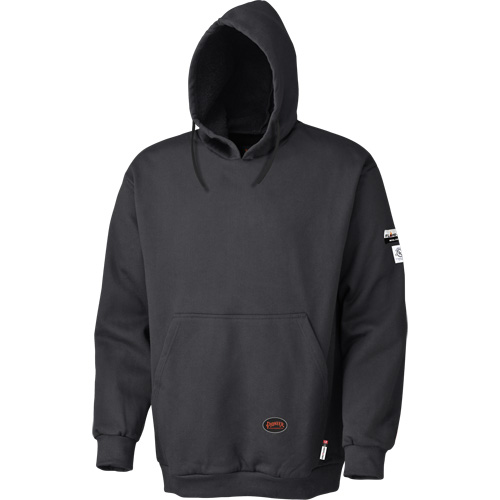 335 Flame-Resistant Pullover Hoodie, Men's, Large, Black, 22 cal/cm² O-Max