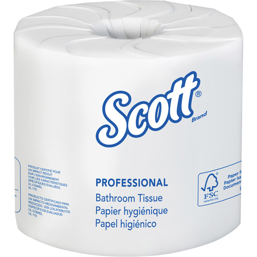 Scott&reg; Essential Toilet Paper, 2 Ply, 506 Sheets/Roll, 169' Length, White O-Max