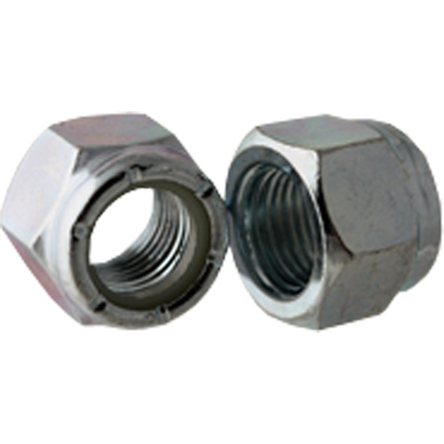 Nylock Nut, 5/16"-18 Dia., Zinc Cr+3, Coarse O-Max
