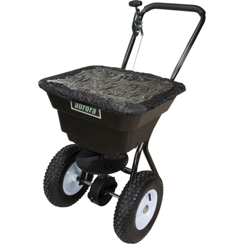 Broadcast Spreader, 11000 sq. ft., 50 lbs. capacity O-Max