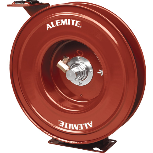 Alemite&reg; Heavy-Duty Hose Reel, Single Hose, 7" W x 19" D x 20-1/4" H O-Max