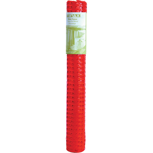 Cl&ocirc;ture &agrave; neige en plastique, 50' lo x 4' la, Orange O-Max