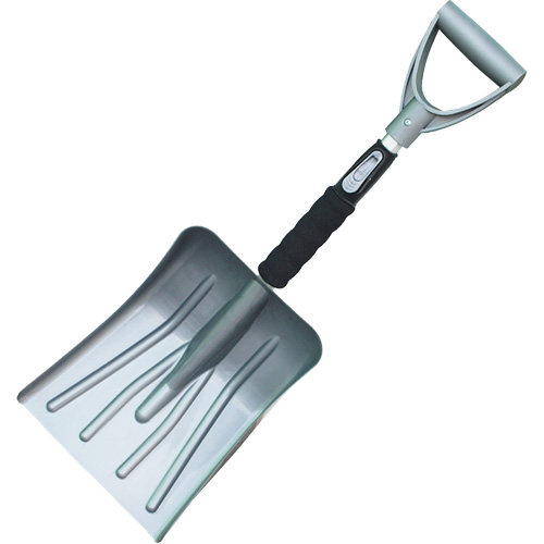 Collapsible Snow Shovel, Polypropylene Blade, 10" Wide, D-Grip Handle O-Max