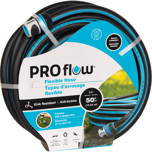 Flexible Hose, Plastic, 5/8" dia. x 100' O-Max