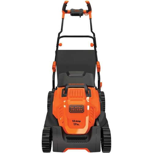 Lawn Mower with Comfort Grip Handle, Push Walk-Behind, Electric, 17" Cutting Width O-Max