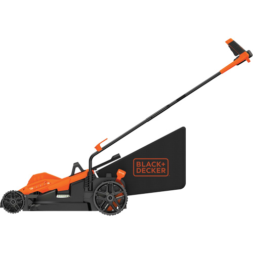 Lawn Mower with Comfort Grip Handle, Push Walk-Behind, Electric, 17" Cutting Width O-Max