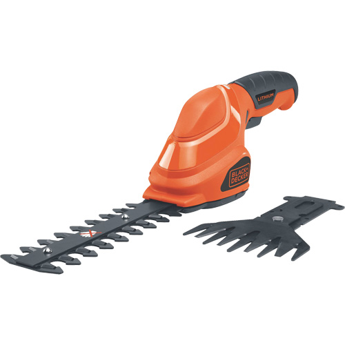 2-in-1 Garden Shear/Shrubber, Battery Powered, 3.6 V, 4"/6" Cutting Width O-Max