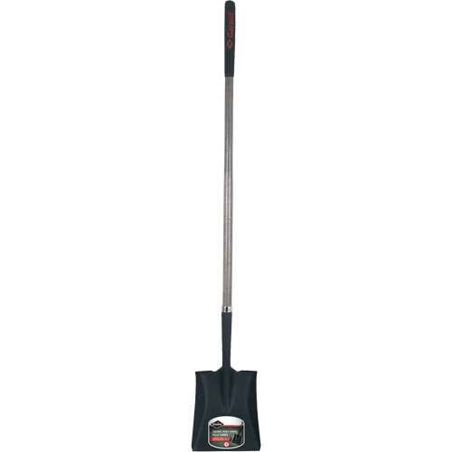 Square Point Shovel, Wood, Ergonomic Straight Handle, 62" Long O-Max