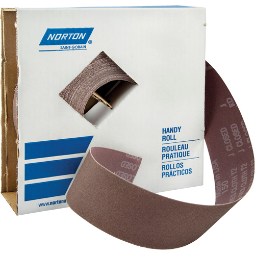 Shop Rolls - Metalite K225 Shop Rolls, Aluminum Oxide, 2" W x 150' L, 400 Grit O-Max