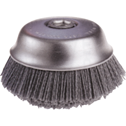Brosses-boisseau ATB &agrave; coupe arrondie, abrasif nylon O-Max