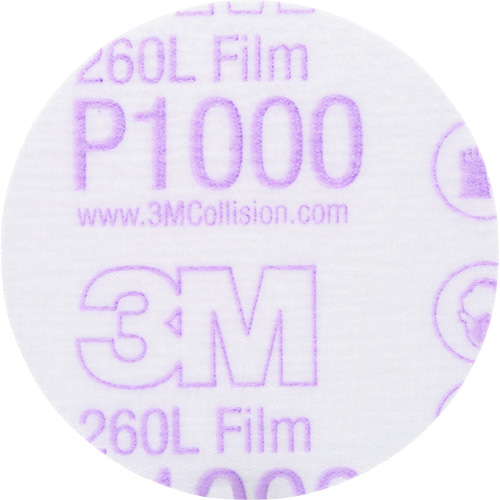 Gold Hookit Disc, 3" Dia., P1000 Grit, Aluminum Oxide, C-Weight O-Max
