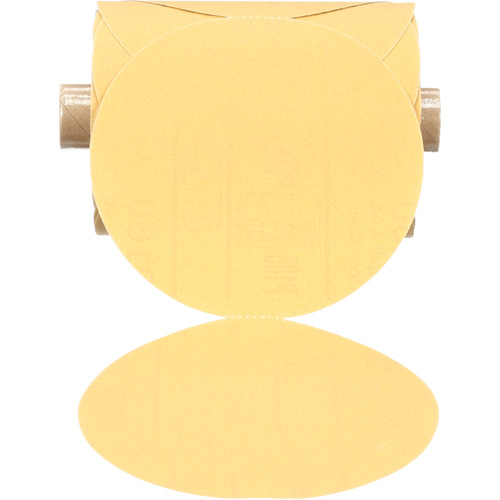 Stikit Gold Paper Disc Roll, 5" Dia., P180 Grit, Aluminum Oxide O-Max