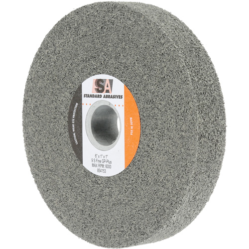 Standard Abrasives General Purpose Plus Wheel, 6" x 1", 1" Arbor, Silicon Carbide O-Max
