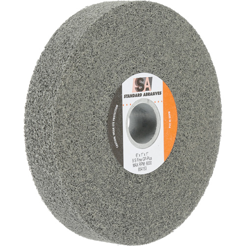 Standard Abrasives General Purpose Plus Wheel, 6" x 1", 1" Arbor, Silicon Carbide O-Max
