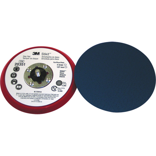 5" x 3/8" Stikit Low Profile Disc Pad 20351 O-Max