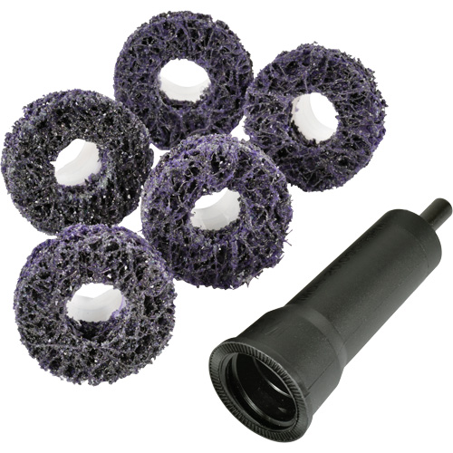 Scotch-Brite Roloc Pro Brake Hub Cleaning Disc Kit, Extra Coarse Grit, Silicon Carbide O-Max