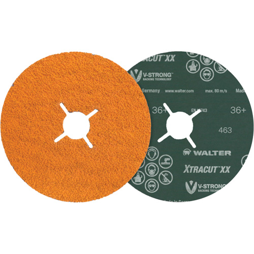 Disque XTRACUT XX, C&eacute;ramique, 36+, 5" Dia x 7/8" Arbre O-Max