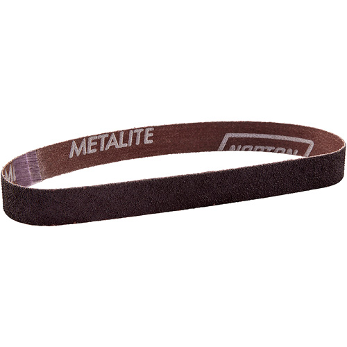 Metalite&reg; Cloth File Sanding Belt, 3/4" W x 20-1/2" L, Aluminum Oxide, 60 Grit O-Max