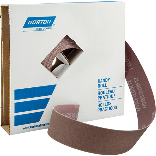 Metalite&reg; K225 Shop Rolls, Aluminum Oxide, 1-1/2" W x 150' L, 40 Grit O-Max