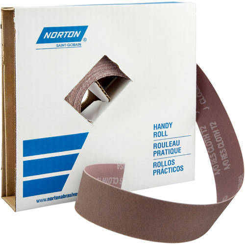 Metalite&reg; K225 Shop Rolls, Aluminum Oxide, 1-1/2" W x 150' L, P50-X Grit O-Max
