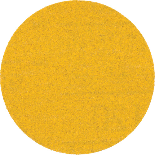 Hookit Gold Abrasive Disc, 3" Dia., 120 Grit, Aluminum Oxide, C Weight O-Max