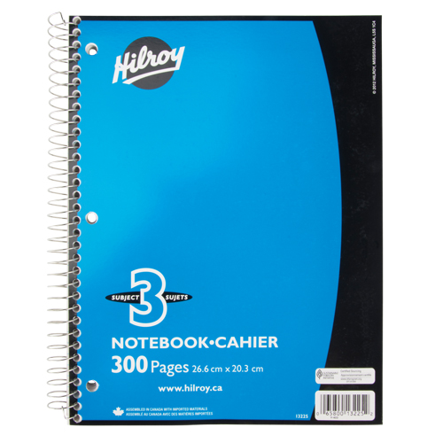 Carnet &agrave; spirale 3 sujets O-Max