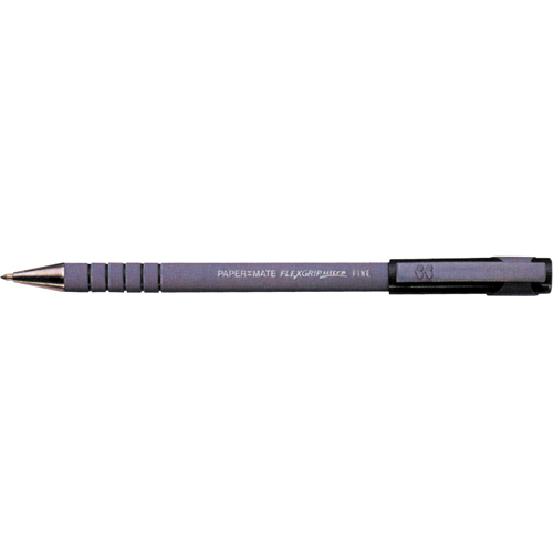 Flexgrip Ultra&reg; Ball Point Pen, Black, 0.8 mm O-Max