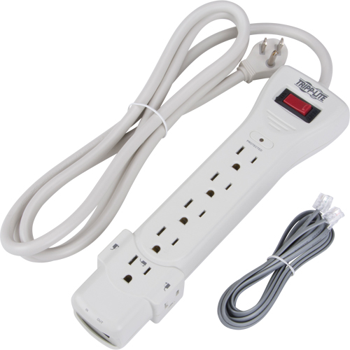 Protect-It Surge Suppressors, 7 Outlets, 1080 J, 1800 W, 6' Cord O-Max