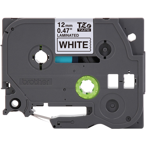 Cartouches de ruban Tze, 12 mm x 26-1/4', Noir sur blanc O-Max