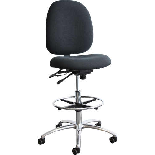 Chaises D.E.S. (dissipation &eacute;lectrostatique) Shoptech, Vinyle, Noir, Capacit&eacute; 250 lb O-Max