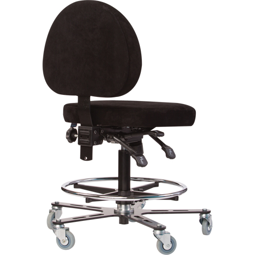Si&egrave;ges ergonomiques pour le soudage TF180, Su&egrave;de, Noir, Capacit&eacute; 300 lb O-Max