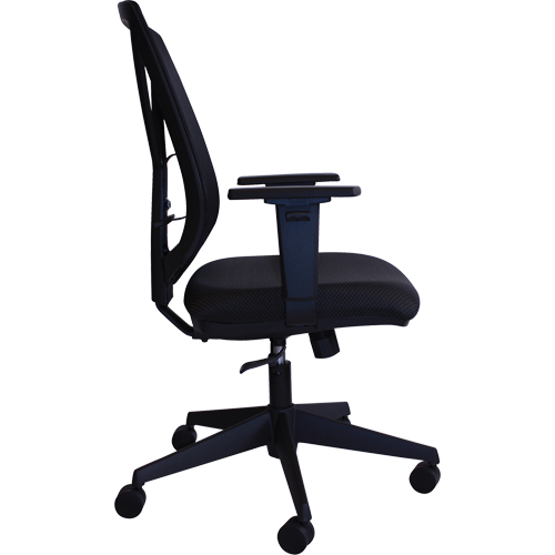 Activ A-47 Synchro Office Chair, Fabric, Black, 275 lbs. Capacity O-Max