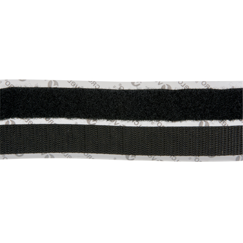 Fastener, Hook & Loop, 15' x 3/4", Adhesive, Black O-Max