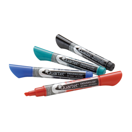 EnduraGlide&reg; Dry-Erase Markers, Assorted, Chisel Tip O-Max