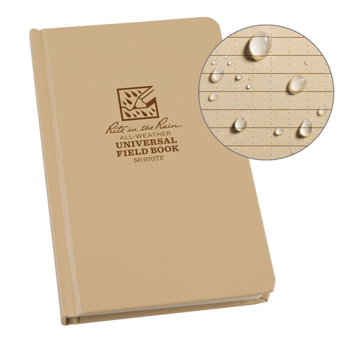 Bound Book, Hard Cover, Tan, 160 Pages, 4-5/8" W x 7-1/4" L O-Max
