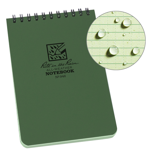 Carnet de notes de poche &agrave; spirale, Couverture souple, Vert, 100 Pages, 4" , 6"  O-Max