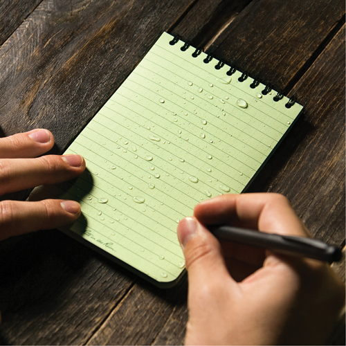 Carnet de notes de poche &agrave; spirale, Couverture souple, Vert, 100 Pages, 4" , 6"  O-Max