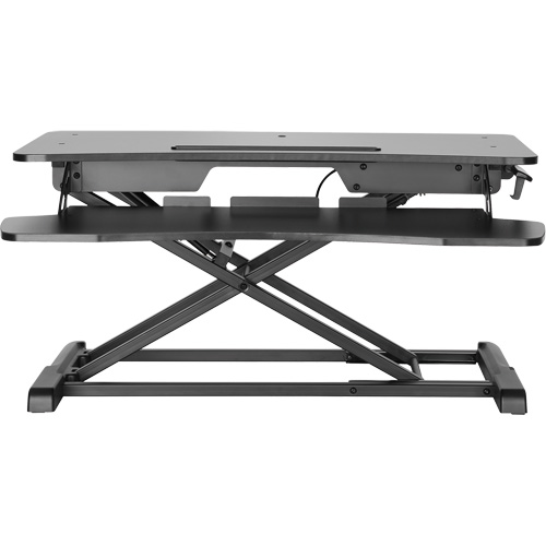 Goya Sit-Stand Workstation, Desktop Unit, 22" H x 31-1/2" W x 24" D, Black O-Max
